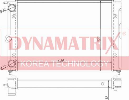 Dynamatrix DR651631 - Radiator, mühərrikin soyudulması furqanavto.az