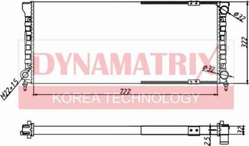 Dynamatrix DR651621 - Radiator, mühərrikin soyudulması furqanavto.az