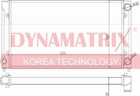 Dynamatrix DR651741 - Radiator, mühərrikin soyudulması furqanavto.az