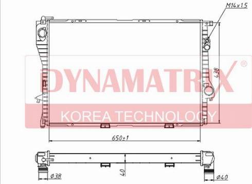 Dynamatrix DR60603A - Radiator, mühərrikin soyudulması furqanavto.az