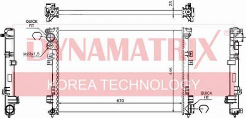 Dynamatrix DR61875A - Radiator, mühərrikin soyudulması furqanavto.az