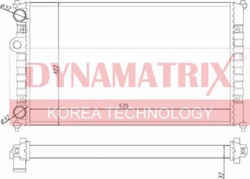 Dynamatrix DR639951 - Radiator, mühərrikin soyudulması furqanavto.az