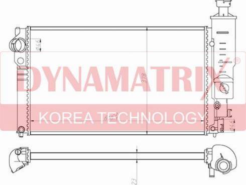 Dynamatrix DR63528 - Radiator, mühərrikin soyudulması furqanavto.az