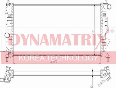 Dynamatrix DR630121 - Radiator, mühərrikin soyudulması furqanavto.az