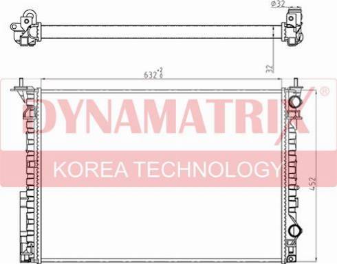 Dynamatrix DR63843A - Radiator, mühərrikin soyudulması furqanavto.az