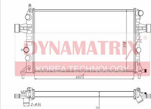 Dynamatrix DR63249 - Radiator, mühərrikin soyudulması furqanavto.az