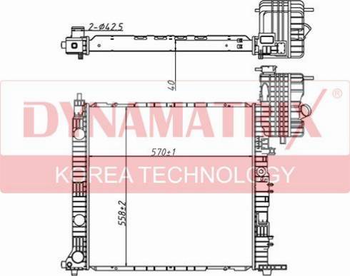 Dynamatrix DR62559A - Radiator, mühərrikin soyudulması furqanavto.az