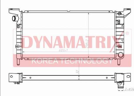 Dynamatrix DR621541 - Radiator, mühərrikin soyudulması furqanavto.az