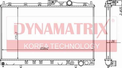 Dynamatrix DR62839 - Radiator, mühərrikin soyudulması furqanavto.az