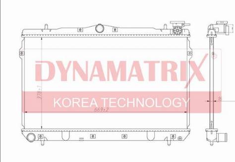 Dynamatrix DR62298 - Radiator, mühərrikin soyudulması furqanavto.az