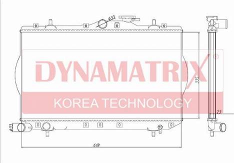 Dynamatrix DR62297 - Radiator, mühərrikin soyudulması furqanavto.az