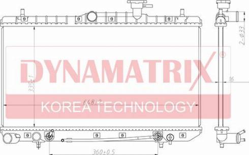 Dynamatrix DR67023 - Radiator, mühərrikin soyudulması furqanavto.az