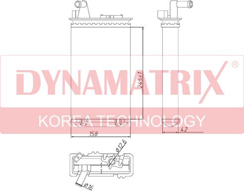 Dynamatrix DR71438 - İstilik dəyişdiricisi, daxili isitmə furqanavto.az