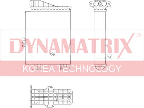 Dynamatrix DR73258 - İstilik dəyişdiricisi, daxili isitmə furqanavto.az