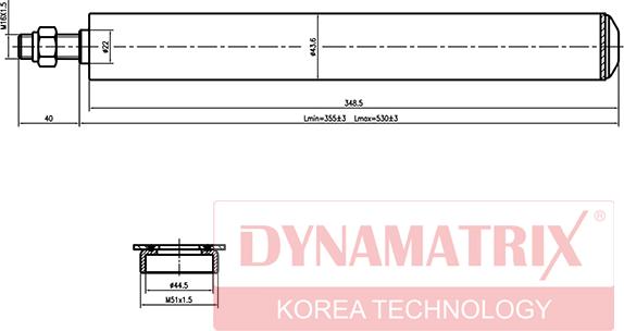 Dynamatrix DSA665063 - Amortizator furqanavto.az