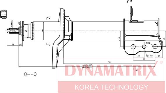 Dynamatrix DSA634046 - Amortizator furqanavto.az