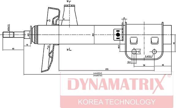 Dynamatrix DSA634021 - Amortizator furqanavto.az