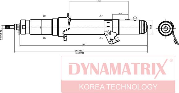 Dynamatrix DSA341351 - Amortizator furqanavto.az