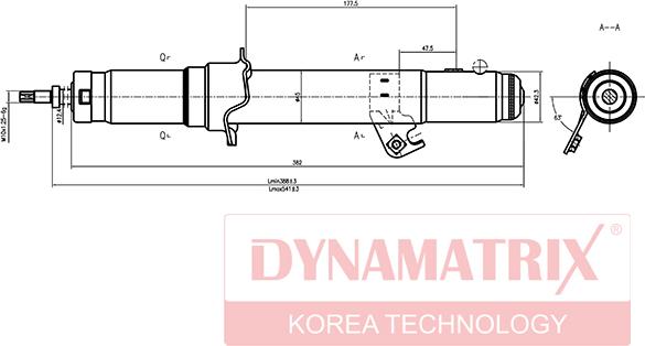 Dynamatrix DSA341352 - Amortizator furqanavto.az