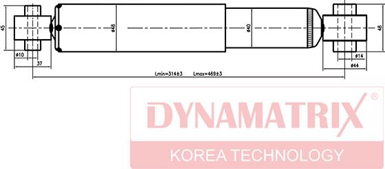 Dynamatrix DSA343396 - Amortizator furqanavto.az