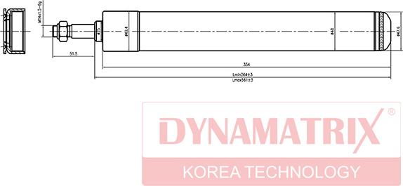 Dynamatrix DSA366002 - Amortizator furqanavto.az