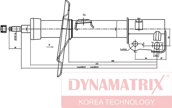 Dynamatrix DSA334188 - Amortizator furqanavto.az