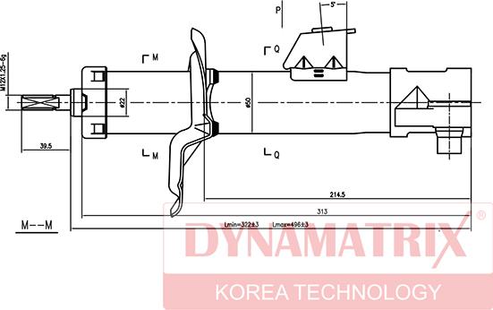 Dynamatrix DSA331015 - Amortizator furqanavto.az