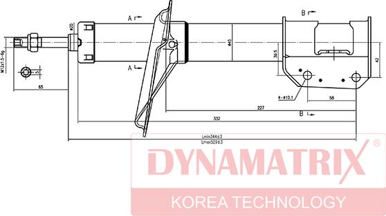 Dynamatrix DSA333843 - Amortizator furqanavto.az