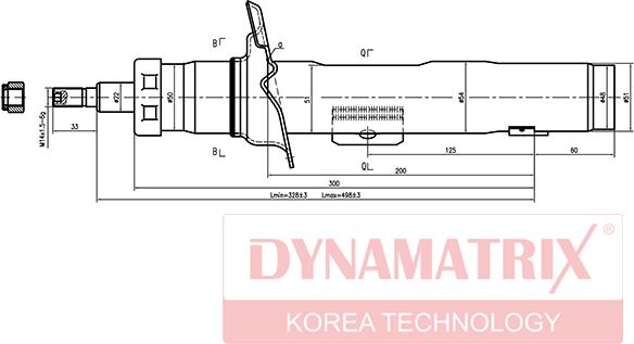 Dynamatrix DSA333728 - Amortizator furqanavto.az
