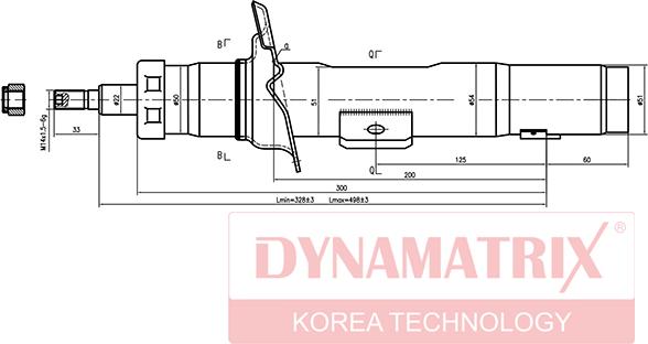 Dynamatrix DSA333727 - Amortizator furqanavto.az