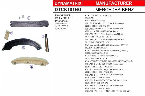 Dynamatrix DTCK101NG - Vaxt zəncirinin dəsti furqanavto.az