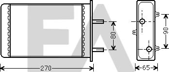 EACLIMA 45C40002 - İstilik dəyişdiricisi, daxili isitmə furqanavto.az