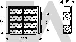 EACLIMA 45C54027 - İstilik dəyişdiricisi, daxili isitmə furqanavto.az
