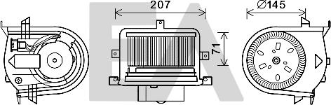 EACLIMA 42A77007 - Elektrik mühərriki, daxili üfleyici furqanavto.az