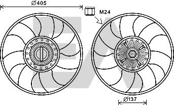 EACLIMA 35C22C01 - Fan Təkəri, mühərrikin soyudulması furqanavto.az