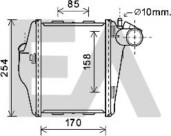 EACLIMA 36A44001 - Intercooler, şarj cihazı furqanavto.az