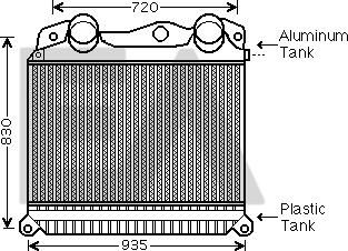 EACLIMA 36A47014 - Intercooler, şarj cihazı furqanavto.az