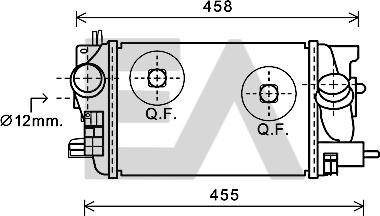 EACLIMA 36A54037 - Intercooler, şarj cihazı furqanavto.az