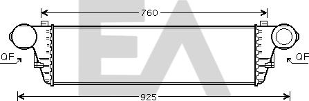 EACLIMA 36A50004 - Intercooler, şarj cihazı furqanavto.az