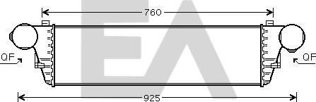 EACLIMA 36A50005 - Intercooler, şarj cihazı furqanavto.az