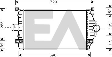 EACLIMA 36A60004 - Intercooler, şarj cihazı furqanavto.az