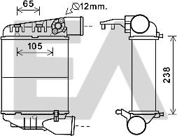 EACLIMA 36A02041 - Intercooler, şarj cihazı furqanavto.az