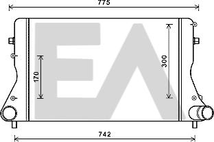 EACLIMA 36A02051 - Intercooler, şarj cihazı furqanavto.az