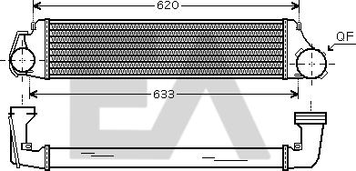 EACLIMA 36A07005 - Intercooler, şarj cihazı furqanavto.az