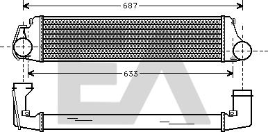 EACLIMA 36A07002 - Intercooler, şarj cihazı furqanavto.az