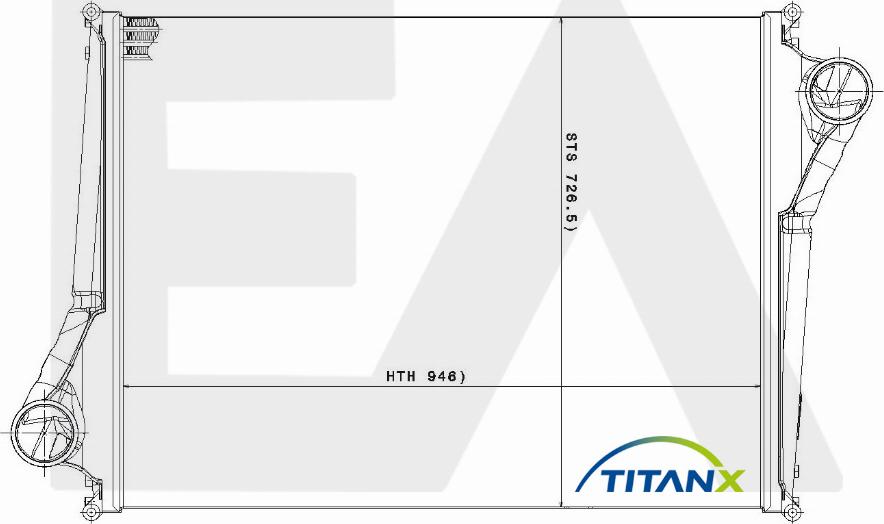 EACLIMA 36A76014T - Intercooler, şarj cihazı furqanavto.az