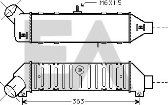 EACLIMA 36A77001 - Intercooler, şarj cihazı furqanavto.az