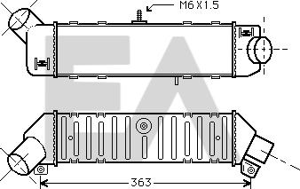 EACLIMA 36A77018 - Intercooler, şarj cihazı furqanavto.az