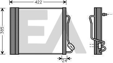 EACLIMA 30C44002 - Kondenser, kondisioner furqanavto.az