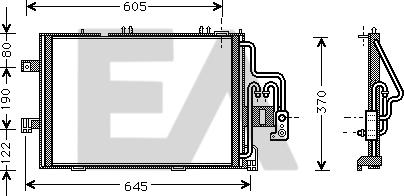 EACLIMA 30C54041 - Kondenser, kondisioner furqanavto.az